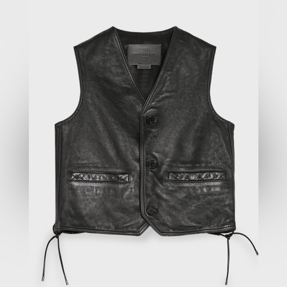Zara Leather Vest Steven Meisel